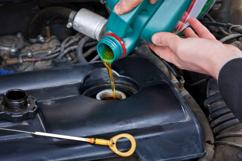 Change oil in car